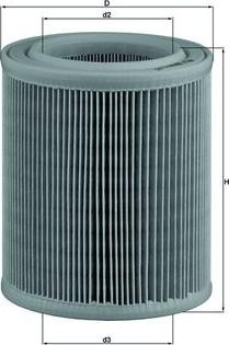 MAHLE LX 329 - Filtru aer aaoparts.ro