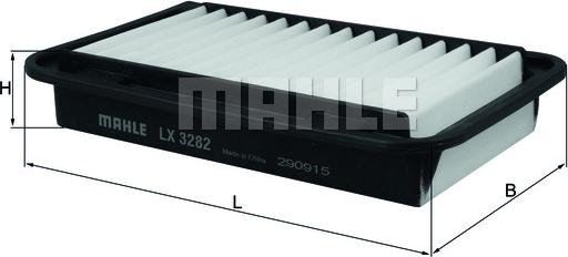 MAHLE LX 3282 - Filtru aer aaoparts.ro