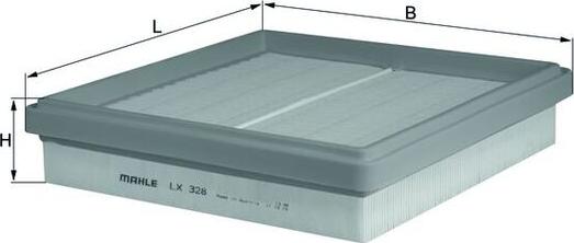 MAHLE LX 328 - Filtru aer aaoparts.ro