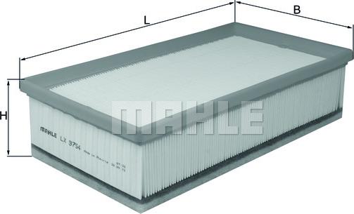 MAHLE LX 3754 - Filtru aer aaoparts.ro