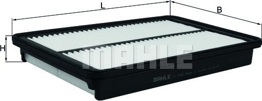 MAHLE LX 3760 - Filtru aer aaoparts.ro