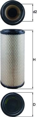 MAHLE LX 2959 - Filtru aer aaoparts.ro