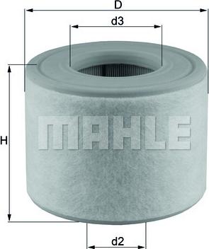 MAHLE LX 2607/2 - Filtru aer aaoparts.ro