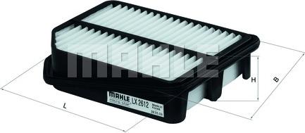 MAHLE LX 2612 - Filtru aer aaoparts.ro