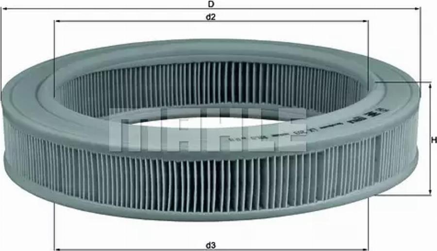 MAHLE LX 203 - Filtru aer aaoparts.ro