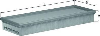 MAHLE LX 740 - Filtru aer aaoparts.ro