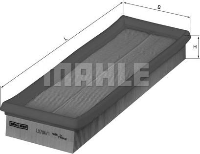 MAHLE LX 704/1 - Filtru aer aaoparts.ro