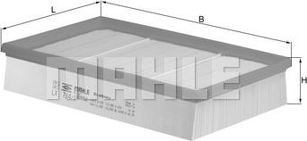 MAHLE LX 784/1 - Filtru aer aaoparts.ro