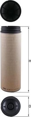 MAHLE LXS 394 - Filtru aer secundar aaoparts.ro