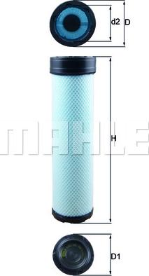 MAHLE LXS 284 - Filtru aer secundar aaoparts.ro