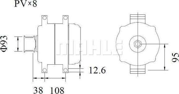 MAHLE MG 1026 - Generator / Alternator aaoparts.ro