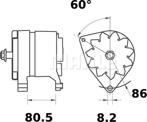 MAHLE MG 212 - Generator / Alternator aaoparts.ro