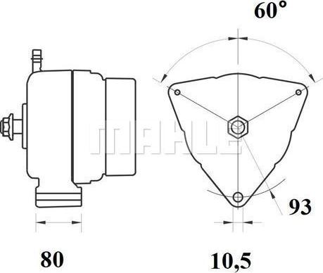 MAHLE MG 804 - Generator / Alternator aaoparts.ro