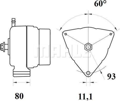 MAHLE MG 807 - Generator / Alternator aaoparts.ro