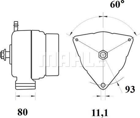 MAHLE MG 795 - Generator / Alternator aaoparts.ro