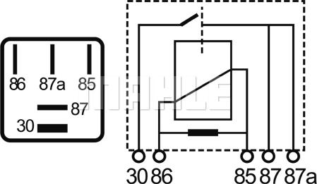 MAHLE MR 4 - Releu, curent alimentare aaoparts.ro