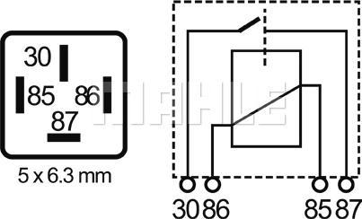 MAHLE MR 84 - Releu, curent alimentare aaoparts.ro