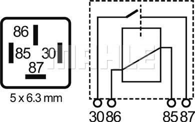 MAHLE MR 78 - Releu, curent alimentare aaoparts.ro