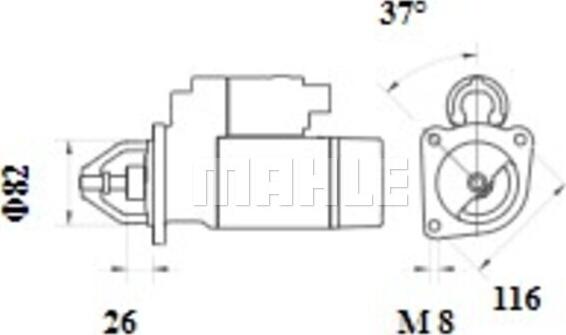 MAHLE MS 1084 - Starter aaoparts.ro