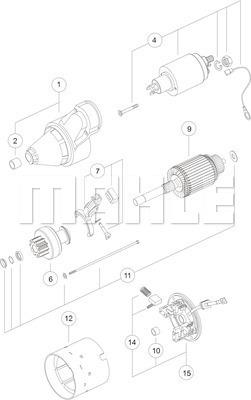 MAHLE MS 182 - Starter aaoparts.ro