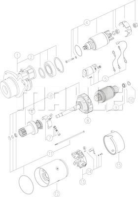 MAHLE MS 139 - Starter aaoparts.ro