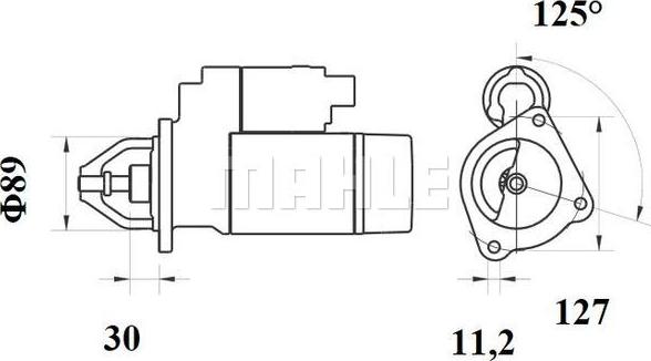 MAHLE MS 766 - Starter aaoparts.ro