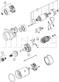 MAHLE MS 761 - Starter aaoparts.ro