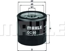 MAHLE OC 90 OF - Filtru ulei aaoparts.ro