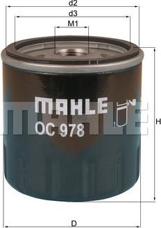 MAHLE OC 978 - Filtru ulei aaoparts.ro