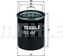 MAHLE OC 495 - Filtru ulei aaoparts.ro