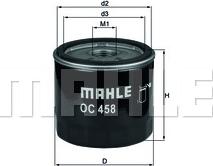 MAHLE OC 458 - Filtru ulei aaoparts.ro