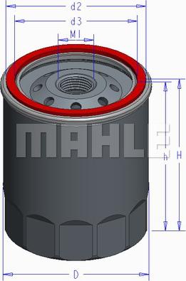 MAHLE OC 595 - Filtru ulei aaoparts.ro