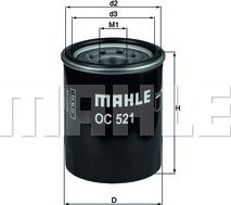 MAHLE OC 521 - Filtru ulei aaoparts.ro