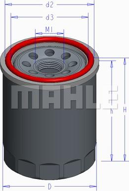 MAHLE OC 576 - Filtru ulei aaoparts.ro