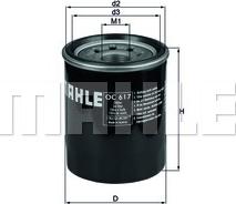 MAHLE OC 617 - Filtru ulei aaoparts.ro