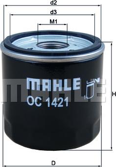 MAHLE OC 1421 - Filtru ulei aaoparts.ro