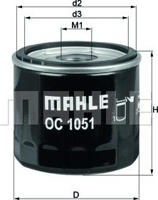 MAHLE OC 1051 - Filtru ulei aaoparts.ro