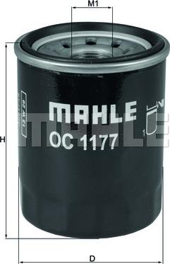 MAHLE OC 1177 - Filtru ulei aaoparts.ro