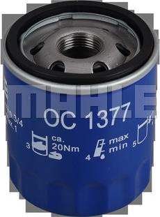 MAHLE OC 1377 - Filtru ulei aaoparts.ro