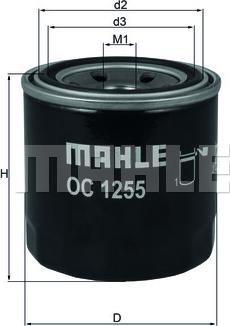 MAHLE OC 1255 - Filtru ulei aaoparts.ro