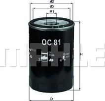 MAHLE OC 81 - Filtru ulei aaoparts.ro