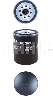 MAHLE OC 369 - Filtru ulei aaoparts.ro