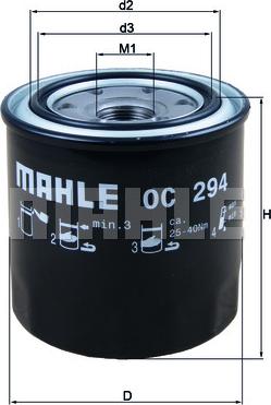 MAHLE OC 294 - Filtru ulei aaoparts.ro