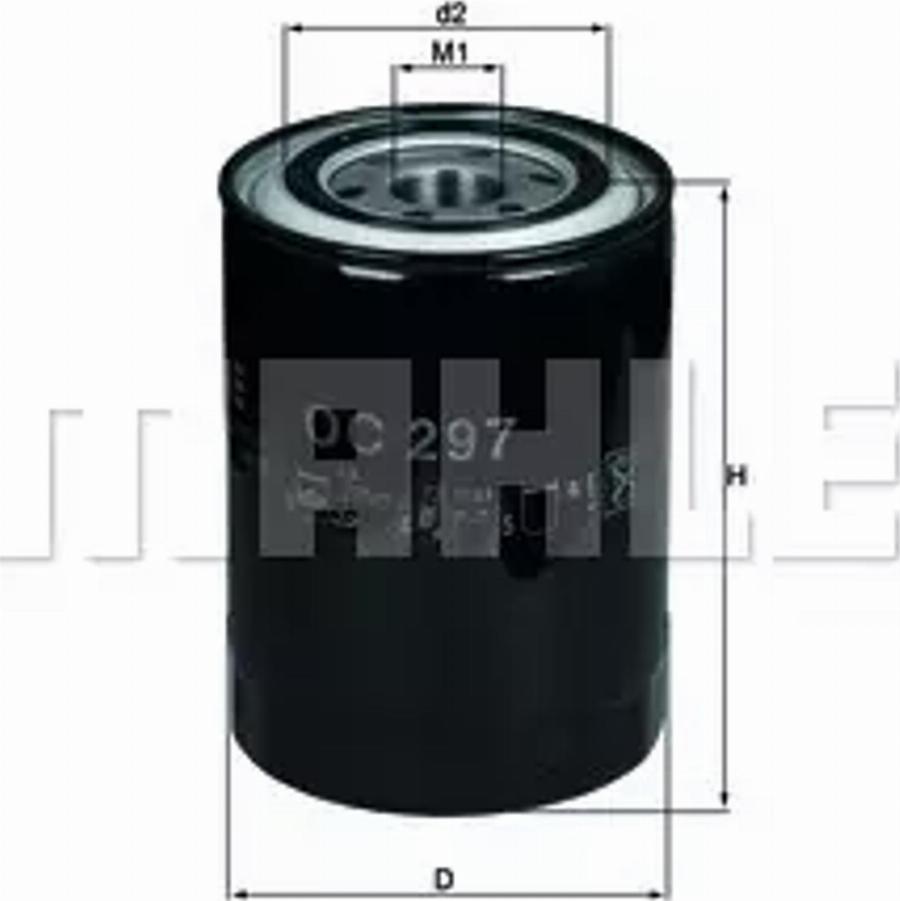 MAHLE OC 297 - Filtru ulei aaoparts.ro