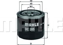 MAHLE OC 205 - Filtru ulei aaoparts.ro