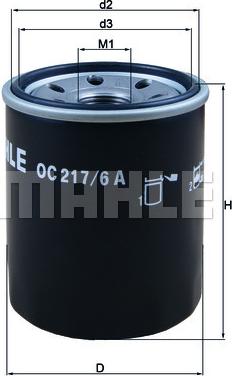 MAHLE OC2176A - Filtru ulei aaoparts.ro