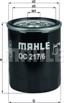 MAHLE OC 217/6 - Filtru ulei aaoparts.ro