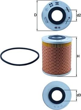 MAHLE OX 15D - Filtru ulei aaoparts.ro