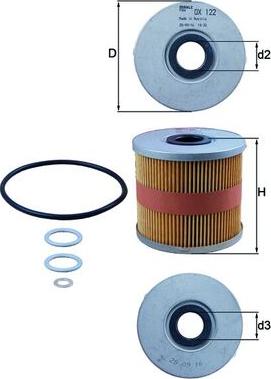 MAHLE OX 122D - Filtru ulei aaoparts.ro