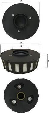 MAHLE SOX 8 - Filtru, aerisire bloc motor aaoparts.ro